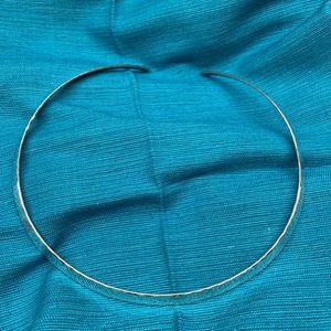 James Avery hammered sterling silver neck collar.